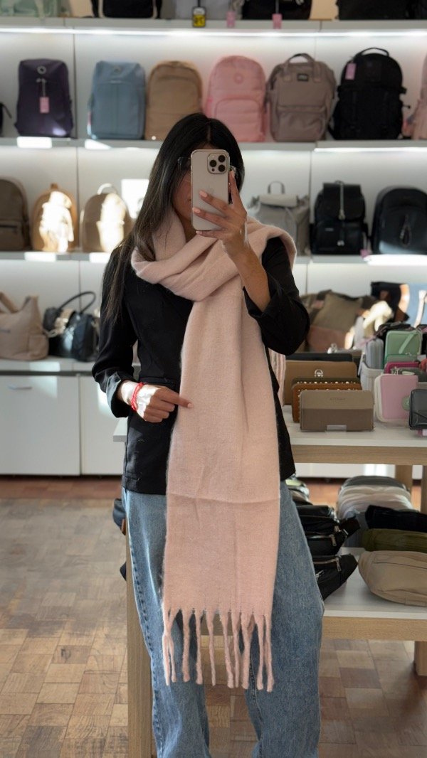 Producto - Bufandón Nube - Rosa pastel - 1