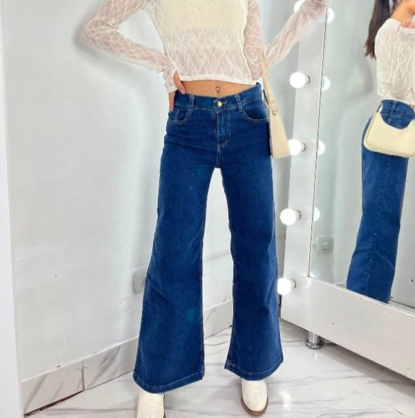 Producto - Jeans Wide Leg Azul Elastizado Teens (JEA-10)