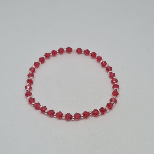 Producto - Pulsera elastizada roja lisa PE2