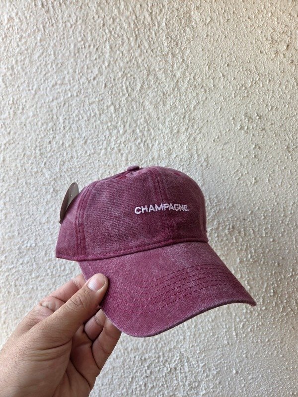 Producto - Gorra CHAMPAGNE VINTAGE REGULABLE BORDO