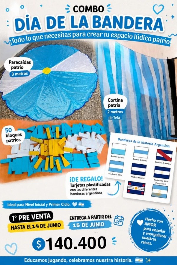 Producto - Combo 1 Espacio Lúdico patrio