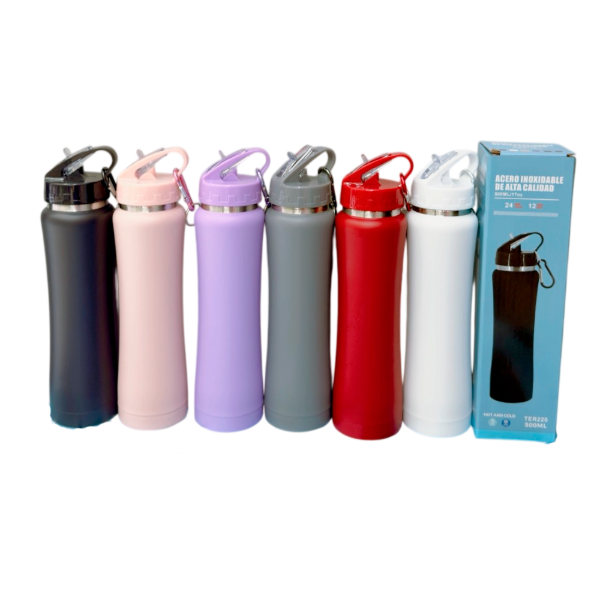 Producto - PACK 6 BOTELLA DEPORTIVA LISO 500ML