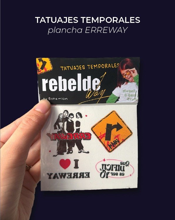 Producto - SET ERREWAY tatuajes - Tatuajes de Rebelde Way