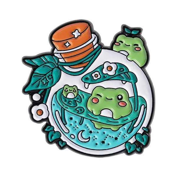 Producto - Pin Ranita Botellita celeste