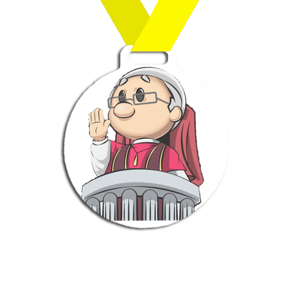 Producto - Medalla Plastica Personalizada visita Papa León XIV #18 - 5