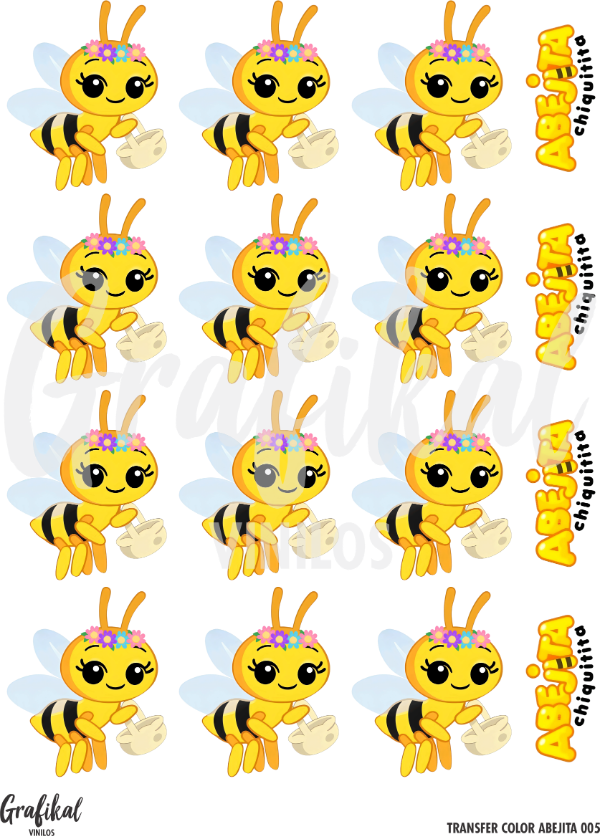 Producto - Transfer Color Abejita 005
