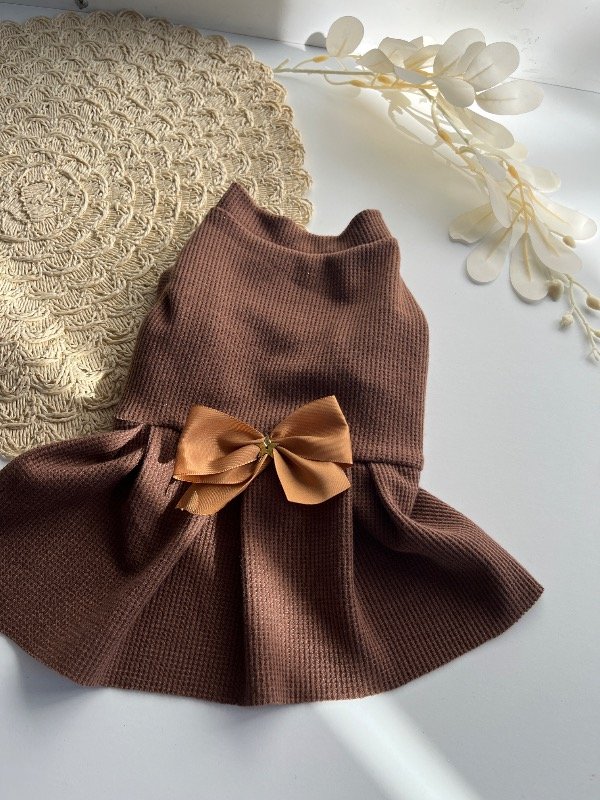 Producto - Vestido Waffle Marrón - 1