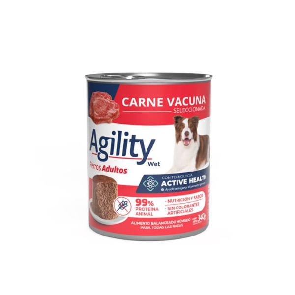 Producto - AGILITY Perro AdultoO CARNE LATA x 340 gs.