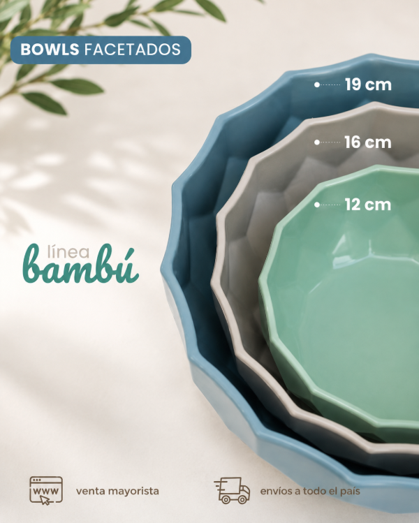 Producto - Bowl Facetado Mediano con tapa - 2