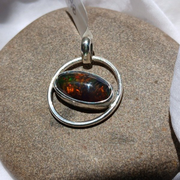 Producto - Dije en Plata 925 opalo negro