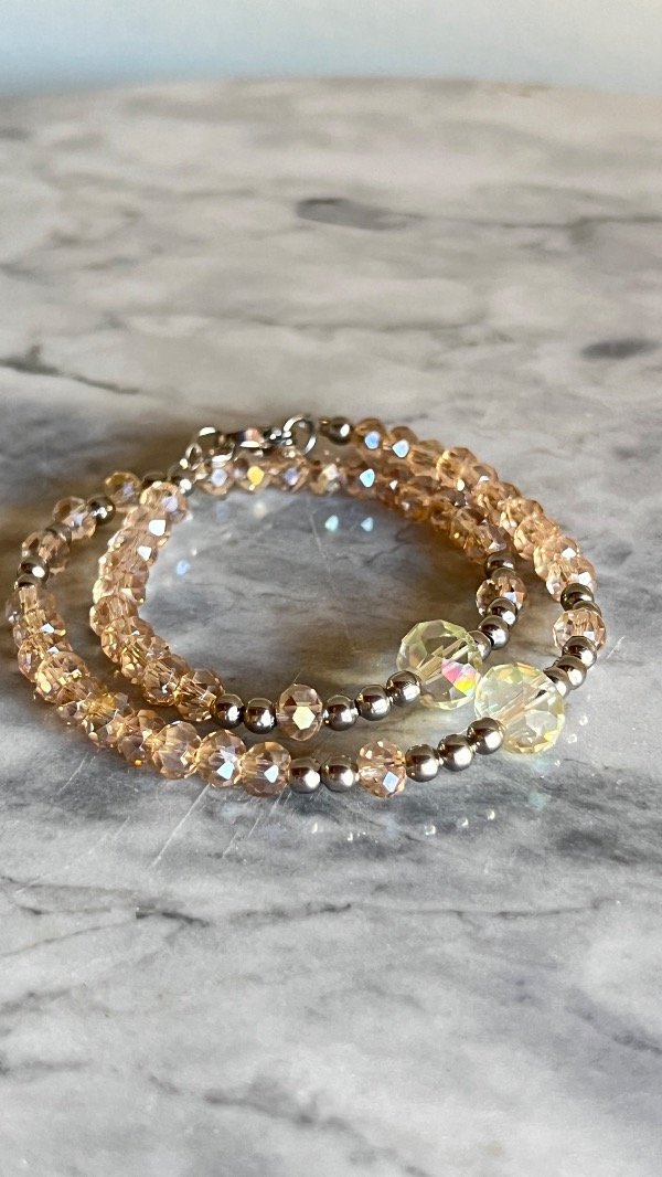 Producto - Pulsera doble vuelta ámbar