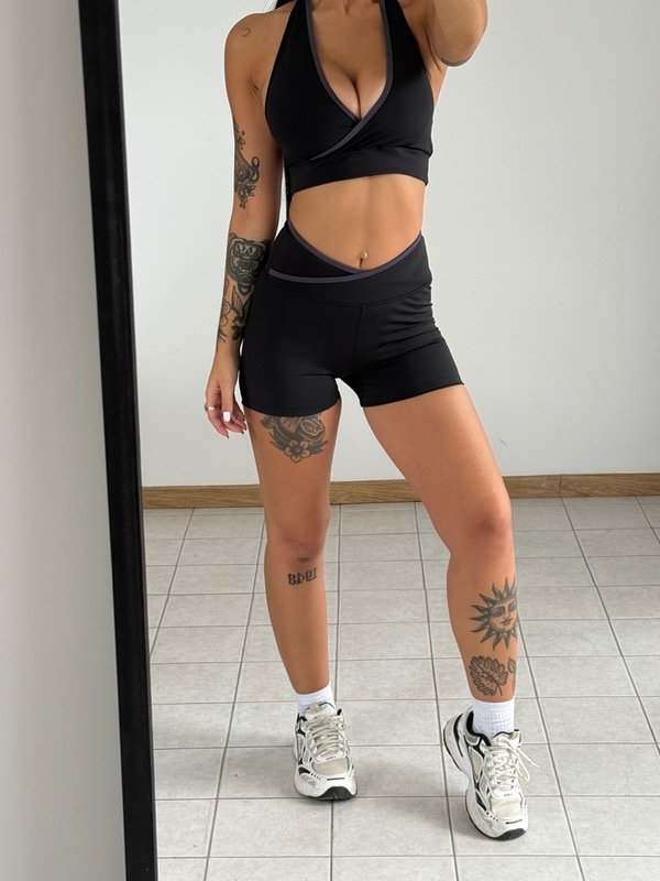 Producto - Short victoria con vivo gris