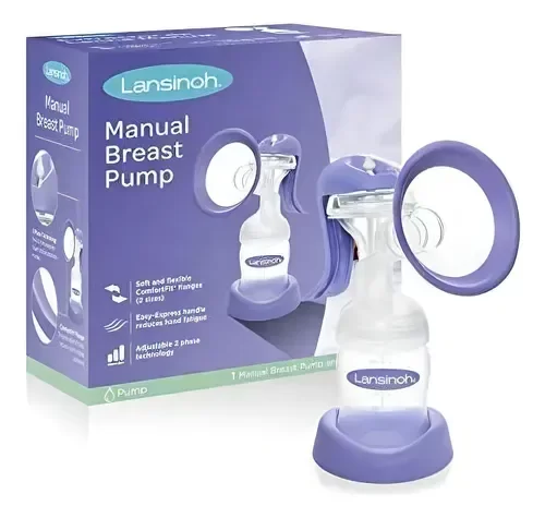 Producto - Kit Lansinoh Sacaleche Manual + Mamadera 125ml con Tetina Natural Wave