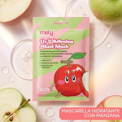 Producto - MASCARILLA FACIAL CON VITAMINA C, EXTRACTO DE LIMON Y MANZANA MELY