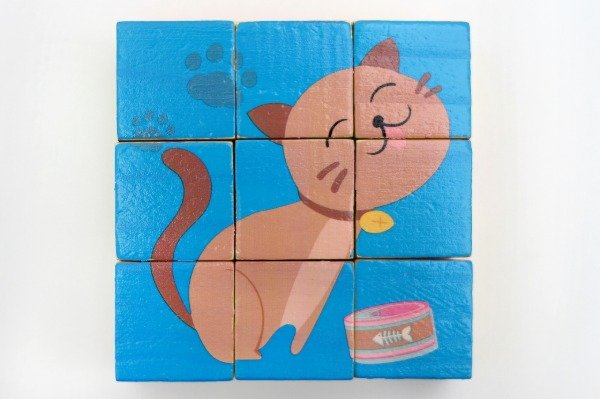 Producto - ROMPECABEZAS 9 CUBOS GATITOS