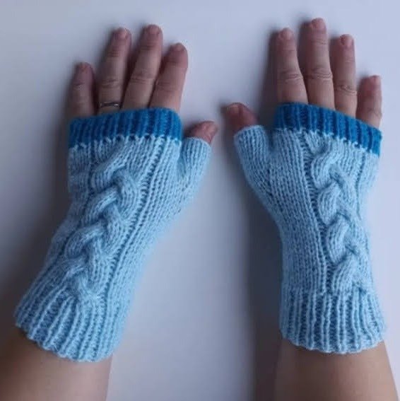 Producto - Mitones con trenzas