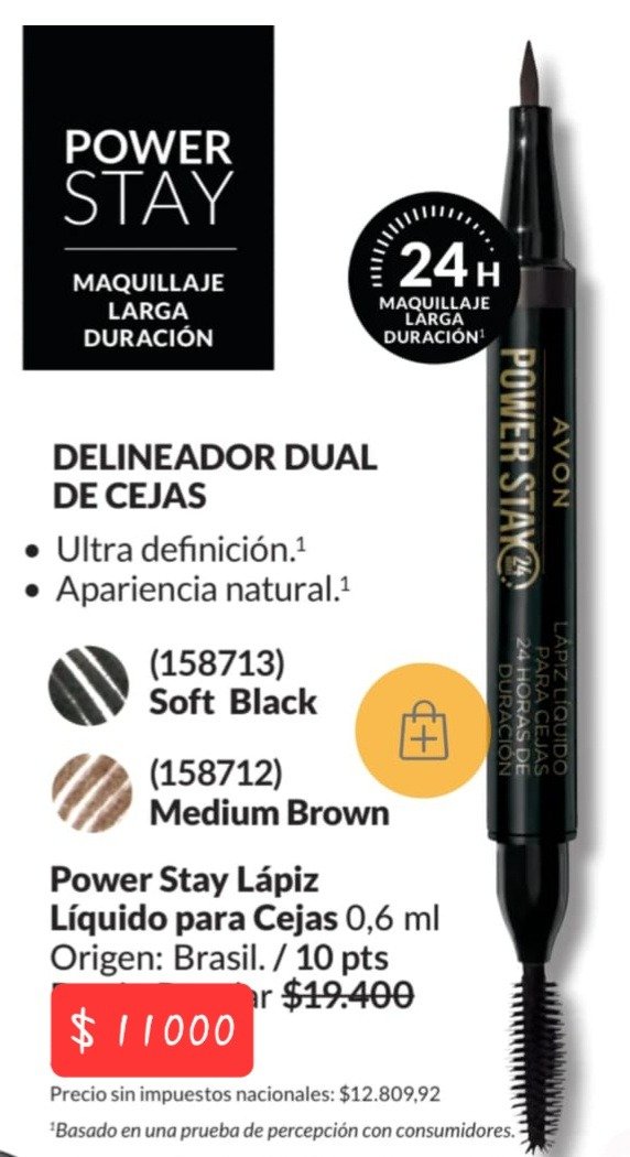 Producto - Lápiz Dúo para Cejas Avon