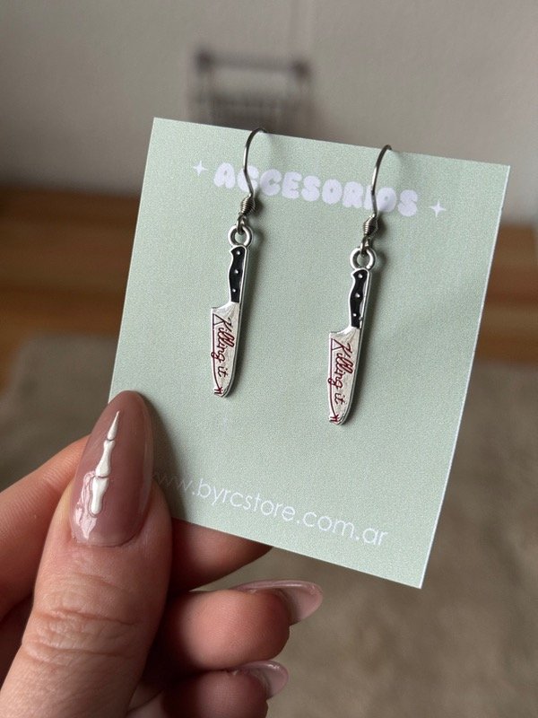 Producto - Par aros Killing Cuchillos