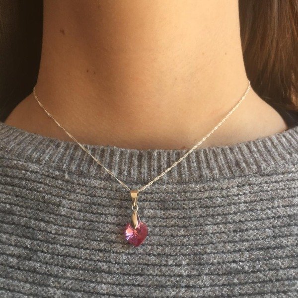 Producto - Collar corazón cristal