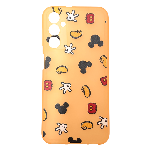 Producto - FUNDA PARA SAMSUNG TPU DISEÑO MICKEY NARANJA A24