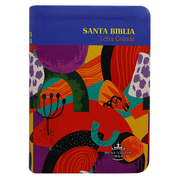 Producto - Biblia Reina Valera 1960 Mediana Letra Grande Violeta De Colores