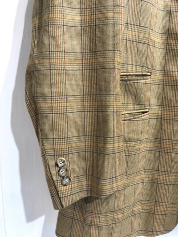 Producto - Saco BUTTERWORTH cuadrille verde lineas- Talle XL/52-PRECIO: 60x - 1