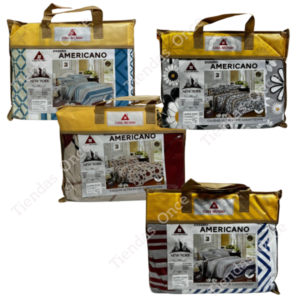 Producto - Sabanas diseño americano KING - Por 3 unidades