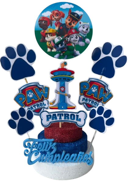 Producto - Adorno Base Telgopor Paw Patrol x1