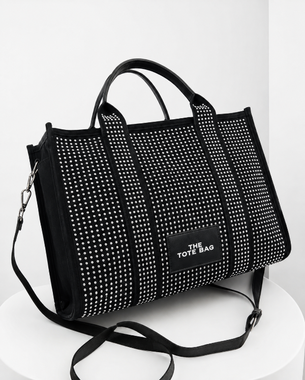 Producto - TOTE BAG STRASS PREMIUM - PLATEADO