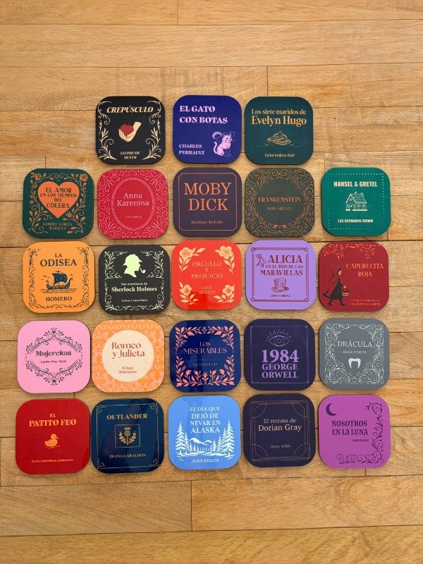 Producto - Posavasos - Libros Clásicos