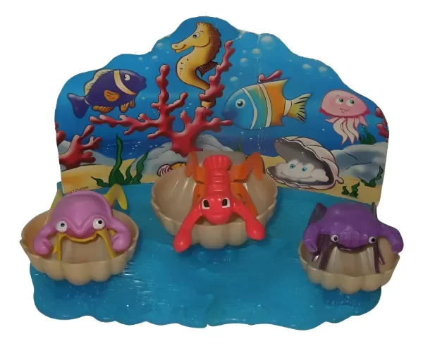 Producto - Kinder Gigante Set Marino De Cangrejos Ostras (usado)