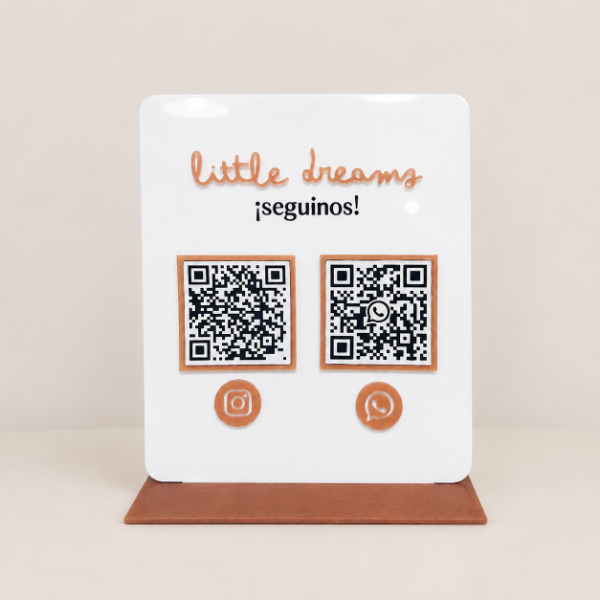 Producto - Placa Redes Sociales,  Qr, Lista Precios, alias de pago y más! - 1