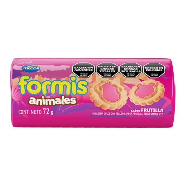 Producto - Galletitas Formis frutilla 72gr
