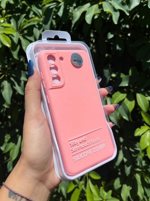 Producto - S21 fe Silicona con felpa rosa