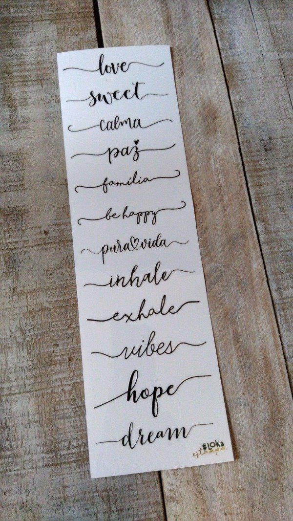 Producto - UV Tiras 8x28cm Palabras #5