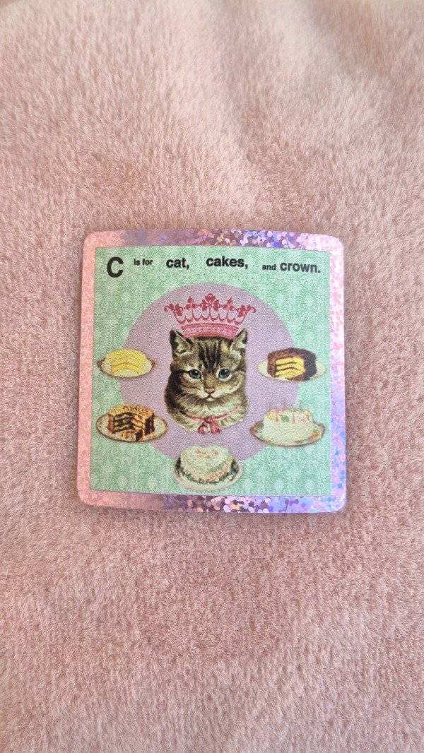 Producto - Sticker Cat, Cake, Crown