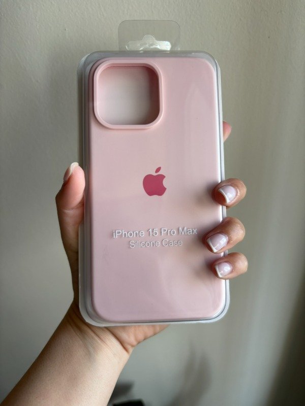 Producto - Silicone Case Rosa Bebe Iphone 15 Pro Max