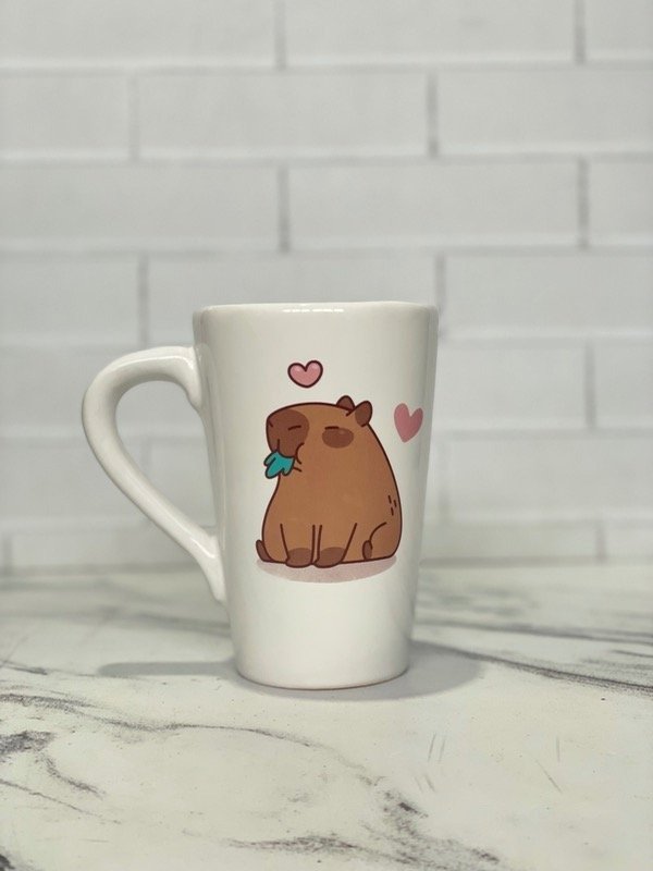Producto - Chocolatero Blanco - Capybara "Comiendo"