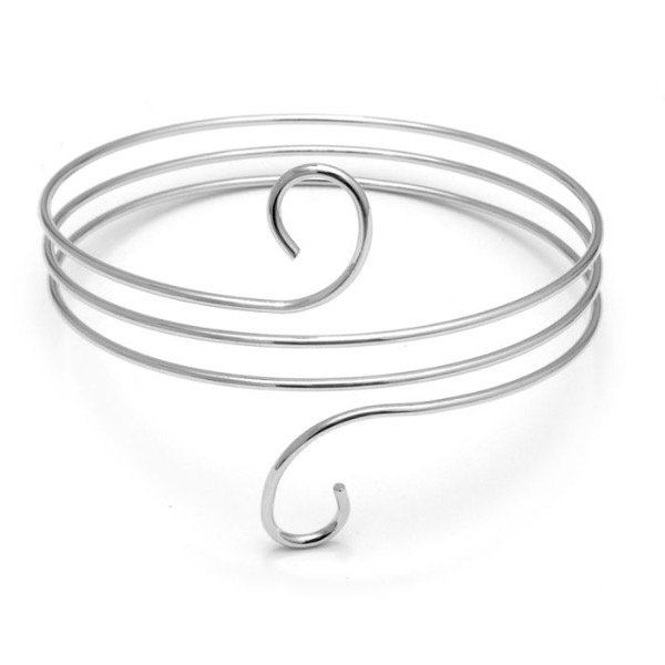 Producto - Brazalete Espiral -acero blanco-