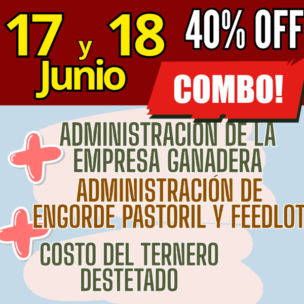 Producto - COMBO 3 CURSOS:Gestión Ganadera + Costo del Ternero + Engorde Pastoril y Feedlot