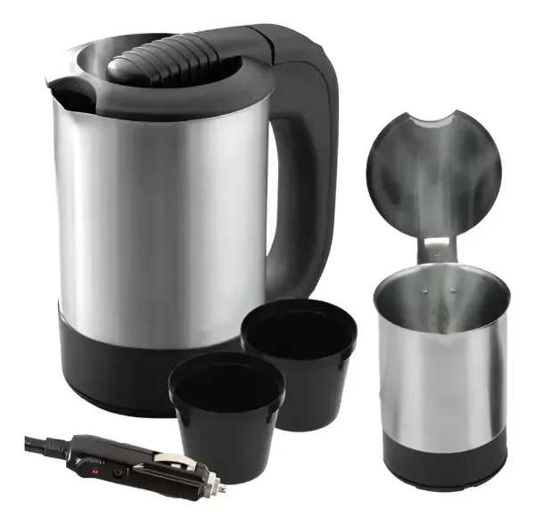 Producto - Pava Eléctrica Para Auto Camión 12v 500ml +2 Tazas