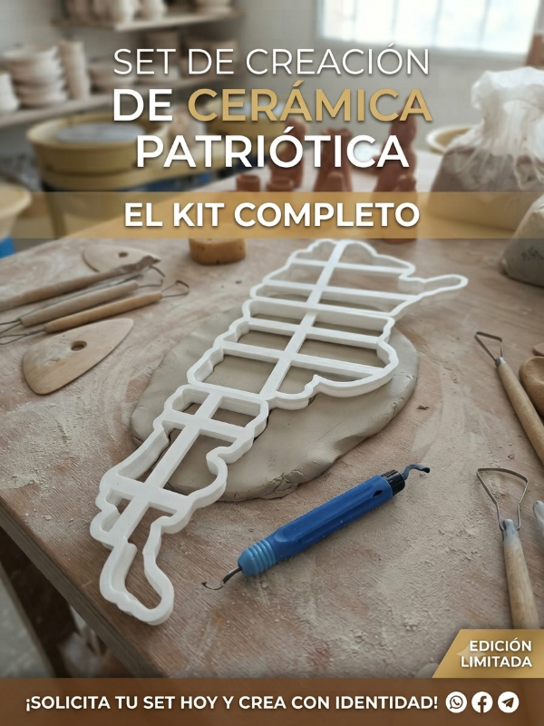 Producto - CORTANTE BANDEJA DE ARGENTINA XL MAS CORTANTE  Y SELLO MALVINAS Y SOL DE MAYO