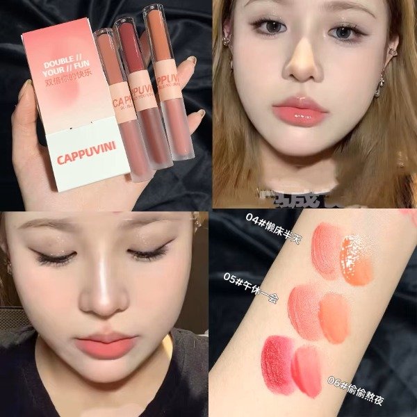 Producto - Set doble Blam gloss + matte B - Cappuvini - 0