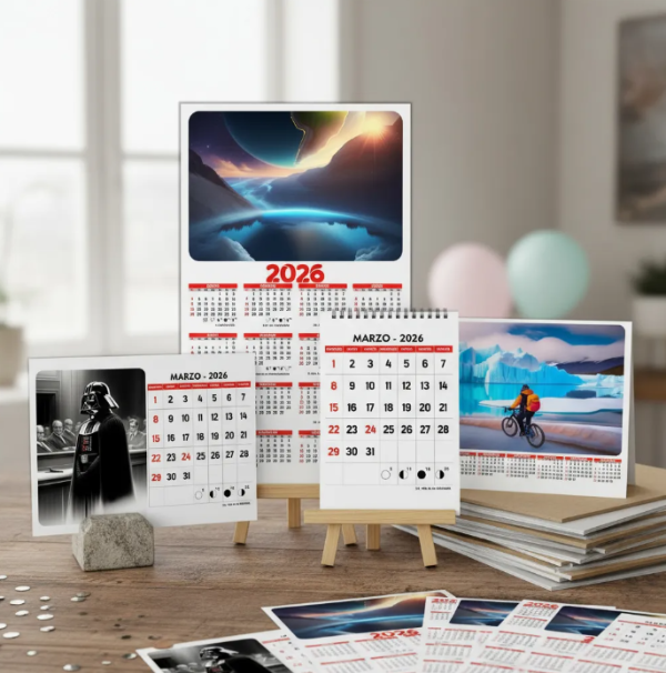 Producto - Kit Imprimible de Calendarios 2026