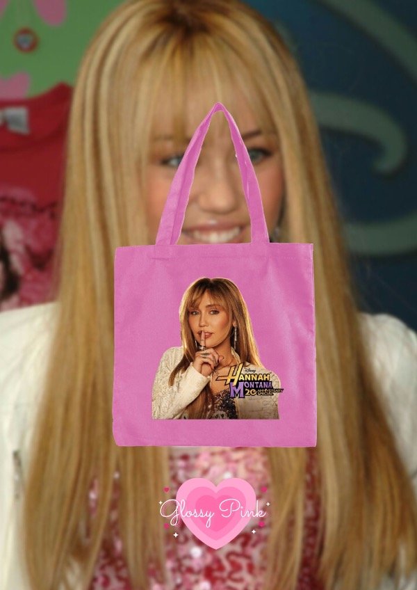 Tote Bag rosa Hannah Montana 20 Aniversario - DTF