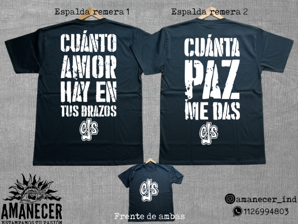 Producto - Remeras Callejeros combinadas Siempre un poco mas