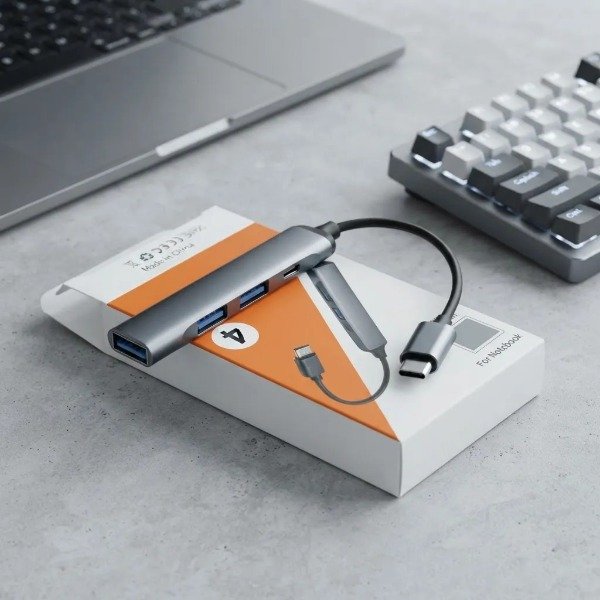 Producto - Adaptador HUB Type c a 3USB y 1TYPE c HUB KR 64550 - 4