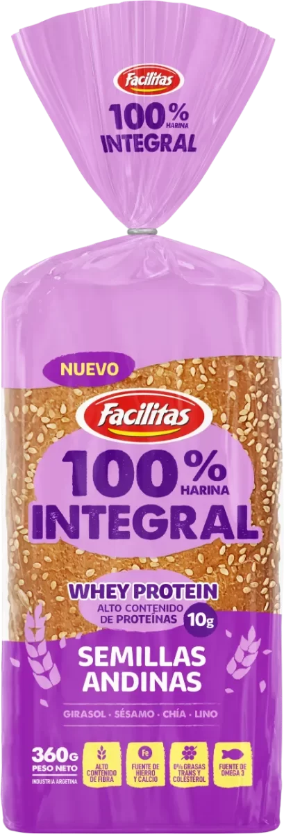 Producto - PAN FACILITAS SEMILLAS ANDINAS 380grs