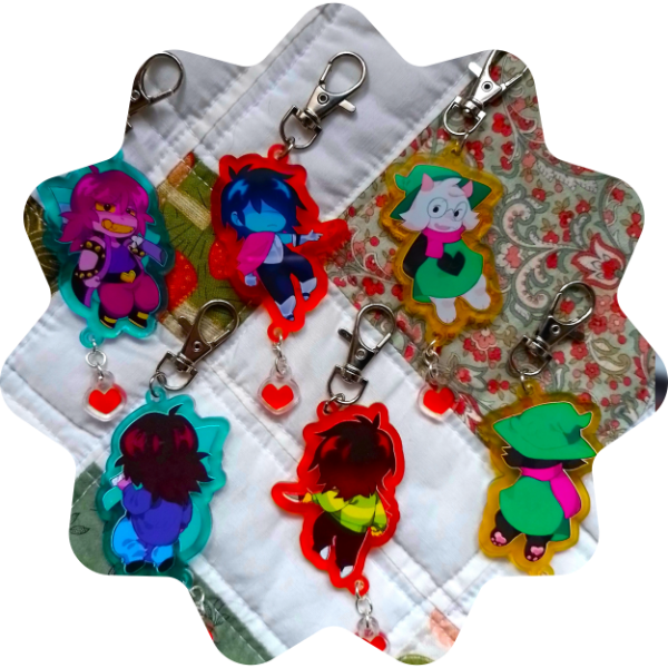 Producto - Llaveros Dobles - Deltarune