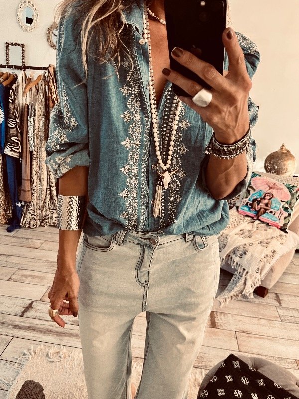 Producto - Camisa almendra